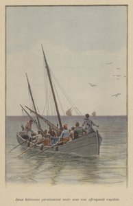 Dwa statki zbliżyły się z przerażającą prędkością (kolor lito) autorstwa (after) Paris