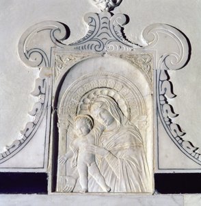 Płaskorzeźba Madonny z Dzieciątkiem (marmur) autorstwa (attr. to) Donatello