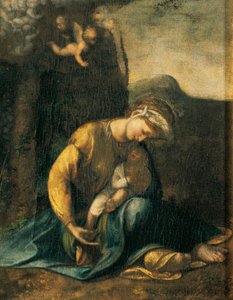 Cyganka, Antonio Allegri, znany jako Correggio (1489-ok. 1534), olej na desce, 49x37 cm