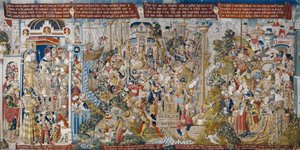 Wojna trojańska: Porwanie Heleny, ok. 1470 r. (gobelin)