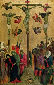 Ukrzyżowanie, ok. 1315-30 (tempera na desce) autorstwa (school of) Duccio di Buoninsegna