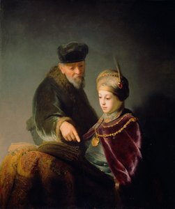 Młody uczony i jego wychowawca, ok. godz. 1629-30 (olej na płótnie)