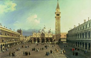 Piazza San Marco, Wenecja, ok. 1730-35 autorstwa Giovanni Antonio Canal