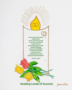Świeca ślubna Rosental autorstwa Johanna Thier
