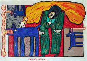 G. C. Riccardi, Bez tytułu, 2007, akryl na papierze, 87x62, Włochy.