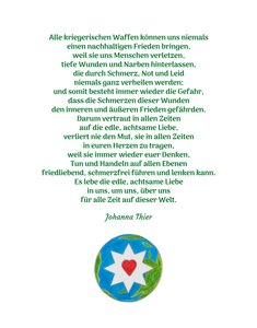 Świecąca gwiazda dla idealnego świata autorstwa Johanna Thier