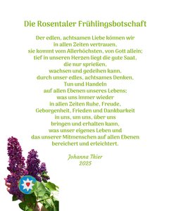 Wiosenne przesłanie Rosental autorstwa Johanna Thier