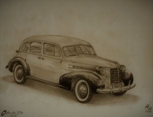 Oldsmobile 1937 autorstwa Jörg-Peter Rabe