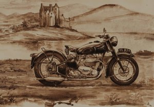 Ariel Square Four 1948 autorstwa Jörg-Peter Rabe