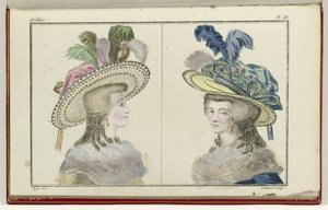 Cabinet des Modes lub New Modes, 1 sierpnia 1786, pl. III