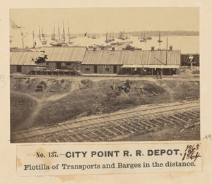 Zajezdnia kolejowa City Point autorstwa A.J. Russell