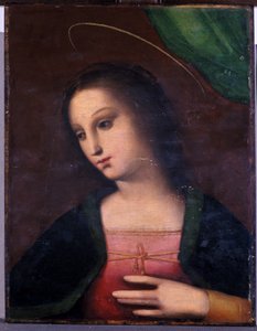 Portret Maryi (tempera na drewnie)