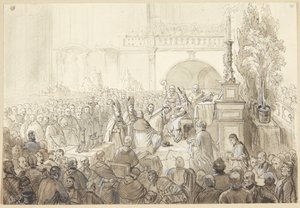 Ceremonia kościelna autorstwa A. Burg