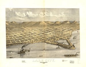Lake City, Wabasha Co., Minnesota 1867. LOC 73693454