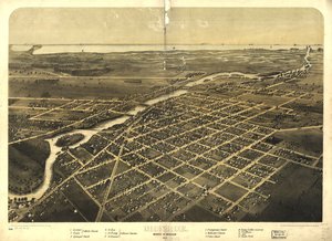 Monroe, Monroe Co., Michigan 1866 r. LOC 73693438