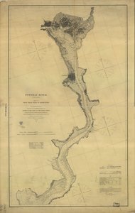 Rzeka Potomac (w czterech arkuszach): Arkusz nr. 4, od Indian Head do Georgetown autorstwa A. D. United States Coast Survey; Bache