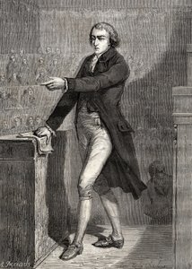 Jean-Baptiste Louvet de Couvrai, rytowany przez H. de la Charlerie, z "Histoire de la Revolution Francaise" Louisa Blanc (1811-82).