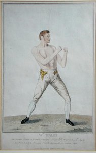 Wm. Eales, The Scientific Professor w postawie Samoobrony, publikacja 1819 (akwaforta) autorstwa A. Easton