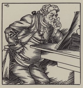 Ilustracja do The Essays of Elia autorstwa Charlesa Lamba (lito) autorstwa A. Garth Jones