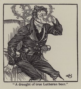 Ilustracja do The Essays of Elia autorstwa Charlesa Lamba (lito) autorstwa A. Garth Jones