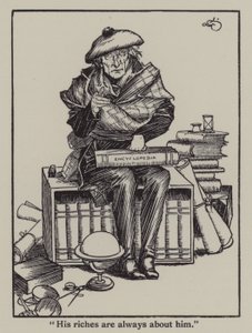 Ilustracja do The Essays of Elia autorstwa Charlesa Lamba (lito) autorstwa A. Garth Jones