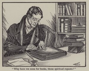 Ilustracja do The Essays of Elia autorstwa Charlesa Lamba (lito) autorstwa A. Garth Jones