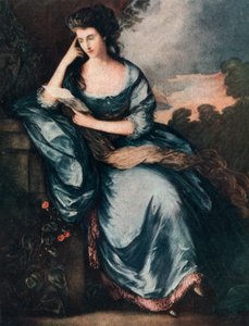 „Lady Douglas w ogrodzie”, XVIII wiek 1912. autorstwa A James