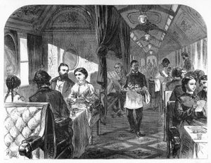 Palace Hotel Car, Union Pacific Railroad, c1870. autorstwa A. R. Ward