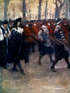Karol król po raz ostatni szedł ulicami Londynu, 1649, 1905.