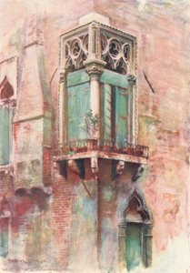 Okno narożne Palazzo Priuli autorstwa A. Trevor Haddon
