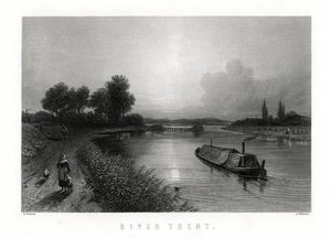 Rzeka Trent, Anglia, 1883.