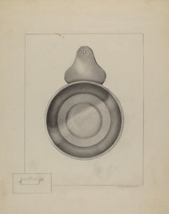 Cynowa Porringer autorstwa A. Zaidenberg