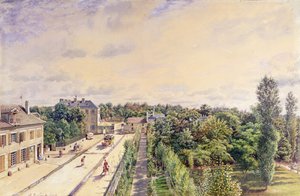 Pensjonat w Sevres, ok.1840 autorstwa A. de Lareuziere