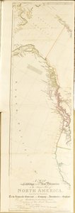 Mapa przedstawiająca wszystkie nowe odkrycia we wnętrzu Ameryki Północnej autorstwa Aaron Arrowsmith