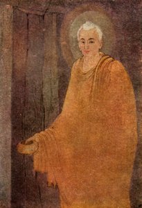 Budda jako żebrak (kolor lito) autorstwa Abanindranath Tagore