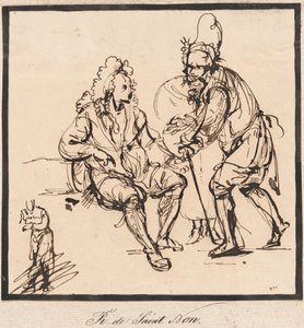 Ogrodnik i Dżentelmen autorstwa Abbé de Saint Non Jean Claude Richard