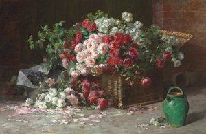 Kosz róż, ok. 1890 (olej na płótnie)