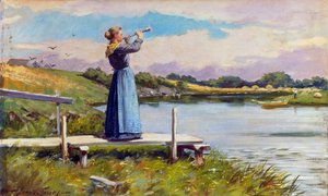 Róg restauracji. Obraz autorstwa Abbotta Fullera Gravesa (1859-1936). Olej na płótnie, 31,5 x 52 cm. Kolekcja prywatna.