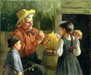 Jack-o-Lantern (olej na płótnie)