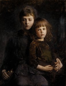 Brat i siostra Mary i Gerald Thayer, 1889.