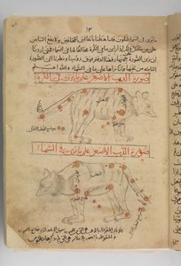 Kitab suwar al-kawakib al-thabita Księga obrazów gwiazd stałych, Iran, koniec XV wieku. autorstwa Abd al Rahman al Sufi