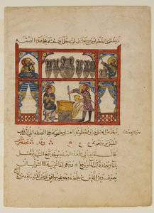 Przygotowanie lekarstwa z miodu, z rozproszonego rękopisu..., AH 621 AD 1224. autorstwa Abdullah ibn al Fadl