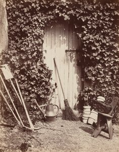 Porte de ferme de Marlotte (Drzwi z narzędziami ogrodniczymi), ok. 1860 (zdjęcie)