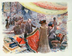 Hol Domu Towarowego na Place Clichy, Paryż, ok.1900