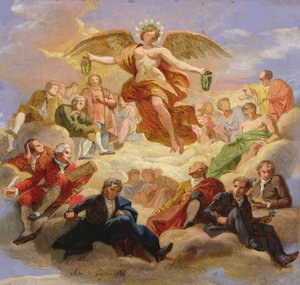 Szkic sufitu Szkoły Górniczej