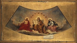 Ojciec Przedwieczny, Chrystus i Dziewica Maryja, ok. 1838 (olej na płótnie)