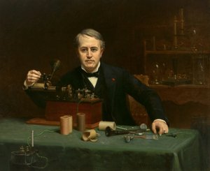 Thomas Alva Edison (1847-1931) autorstwa Abraham Archibald Anderson