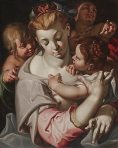Dobroczynność, ok. 1590 (olej na drewnie) autorstwa Abraham Bloemaert
