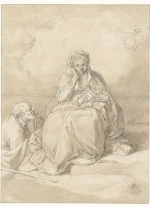 Święta Rodzina autorstwa Abraham Bloemaert