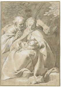 Święta Rodzina autorstwa Abraham Bloemaert